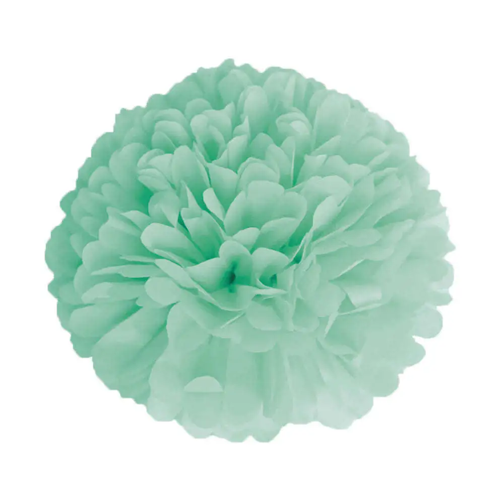 Pompom Satin Vert Céladon 40 Cm 1 Pompom Satin Vert Céladon 40 Cm