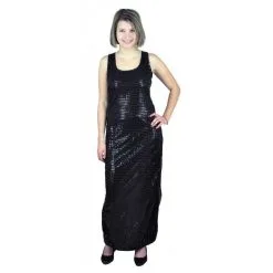 Robe Glamour Sequins Noire