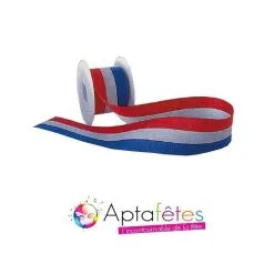 ROULEAU DE RUBAN TRICOLORE 25MM X 25M