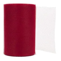ROULEAU TULLE 10 CM / 20M ROUGE