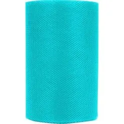 ROULEAU TULLE 10 CM / 20M TURQUOISE