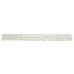 RUBAN COTON DENTELLE IVOIRE 1CMX2M