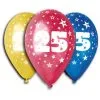 SACHET DE 10 BALLONS METAL MULTI NOMBRE 25