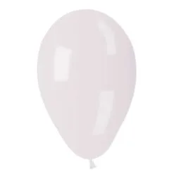 SACHET DE 10 BALLONS METALISES BLANC DIAM 30CM