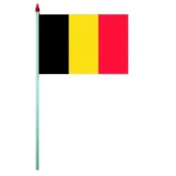 SACHET DE 10 DRAPEAUX PLASTIQUE BELGIQUE