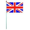 SACHET DE 10 DRAPEAUX PLASTIQUE ROYAUME UNI