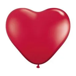 Sachet De 100 Ballons Coeurs Rouge Rubis 11" 28cm Qualatex®
