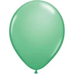 SACHET DE 100 BALLONS FASHION WINTERGREEN / MENTHE 5" QUALATEX®