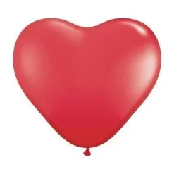 Sachet De 2 Ballons Coeurs Rouge 3' 86cm Qualatex®