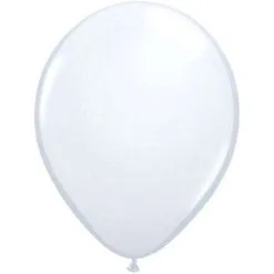 SACHET DE 25 BALLONS BLANC STANDARD 11" QUALATEX