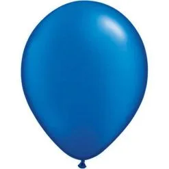 SACHET DE 25 BALLONS BLEU SAPHIR RADIANT PEARL 11" QUALATEX