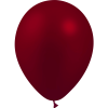 Sachet De 25 Ballons En Latex Métal Bordeaux 5" 12.5 Cm Balloonia®