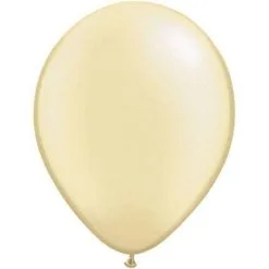 SACHET DE 25 BALLONS IVOIRE PASTEL PEARL 11" QUALATEX