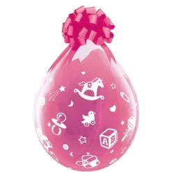 Sachet De 25 Ballons Stuffing Transparents Baby's Nursery 18" 45cm Qualatex®