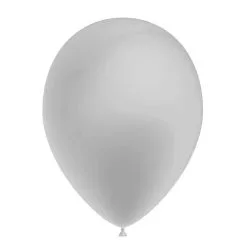 SACHET DE 50 BALLONS DE 27 CM ARGENT MÉTAL