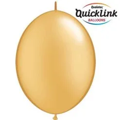 SACHET DE 50 BALLONS QUICKLINK OR 12" 30 CM QUALATEX
