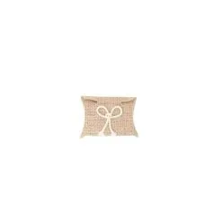 SET 4 CONTENANTS JUTE AVEC NOEUD 8,7X5,8X2,5CM