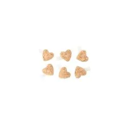 SET 6 COEURS LIEGE SUR PINCE 3,5X2,7CM