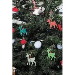 Set De Décorations à Suspendre Faons 7,5 Cm