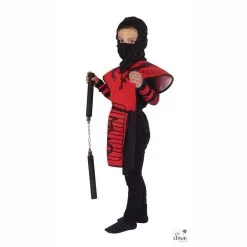 Set De Déguisement Enfant Ninja Rouge -COSTUMED’HALLOWEEN set de deguisement enfant ninja rouge farfouil en fete deguisements 31982534