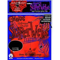 TOILE D'ARAIGNEE ORANGE 60G + 4 ARAIGNEES
