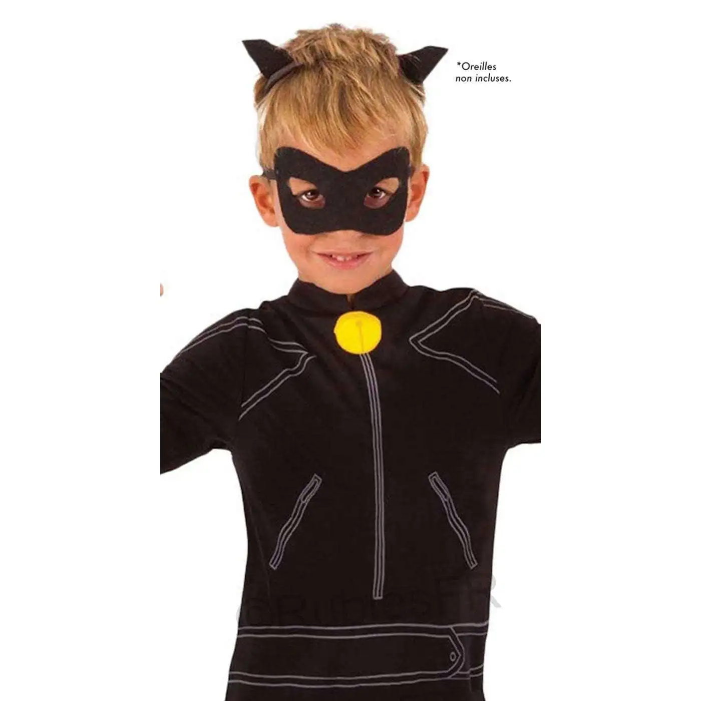 Top Enfant Classique + Masque Chat Noir Miraculous™ 1 Top Enfant Classique + Masque Chat Noir Miraculous™