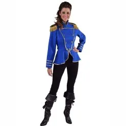 Veste Adulte Luxe Dresseur De Cirque Bleu Femme